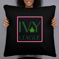 Black Ivy League Pillow / Large