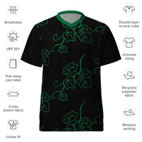 Ivy Print Pajama Jersey Top / Black