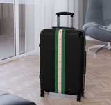 Ivy Suitcase / Pink, Green & Black